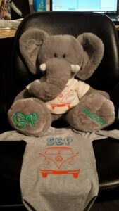 Volkswagen baby geboorte cadeau olifant bedrukken tekst