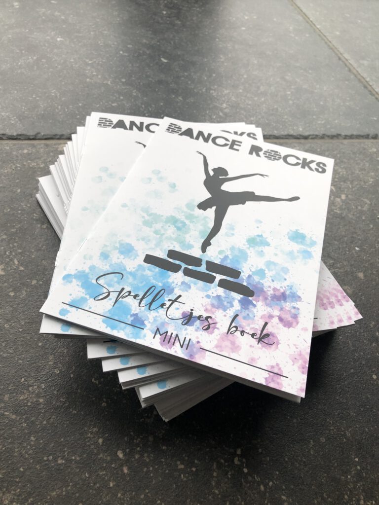 dance rocks dans boekje spelletjes boekje drukwerk dance rocks dansen printen
