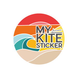 kiteboardsticker knrm naam sticker lost and found custom
